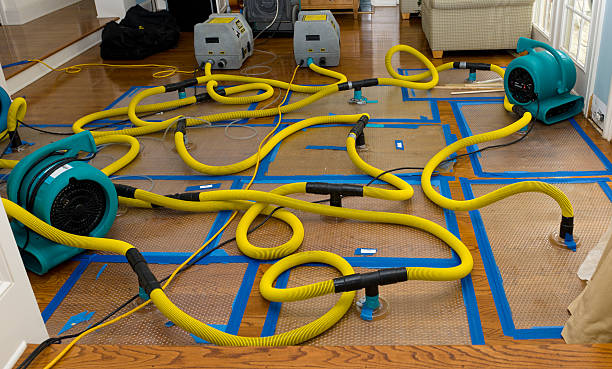 Professional Water Extraction technician working in Casco, WI